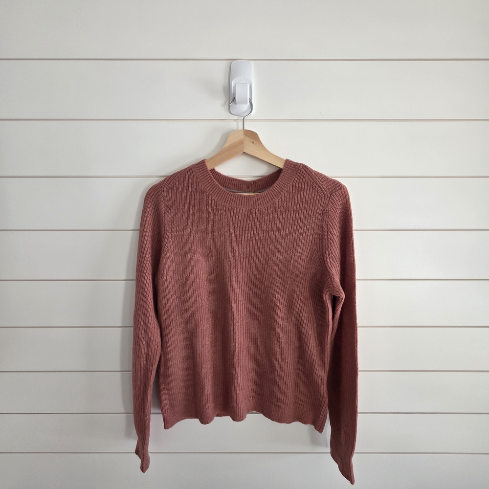 ​NWT Boden Rose Pink Ribbed Sweater with Alpaca & Wool - Size 10